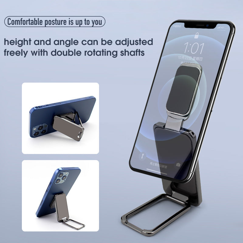 Foldable Mobile Phone Holder Ring Buckle Retractable Desktop CellPhone Stand Car Magnetic Bracket Office Accessories - Minedsy