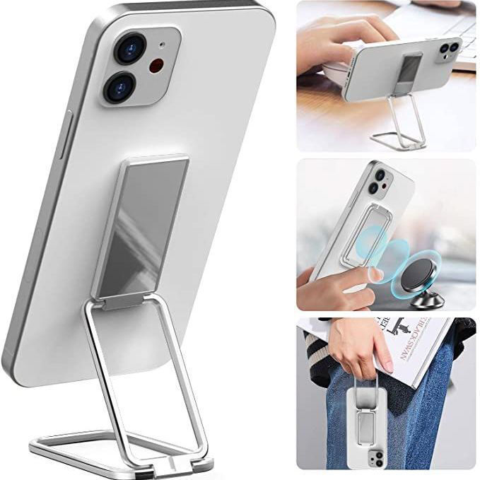 Foldable Mobile Phone Holder Ring Buckle Retractable Desktop CellPhone Stand Car Magnetic Bracket Office Accessories - Minedsy