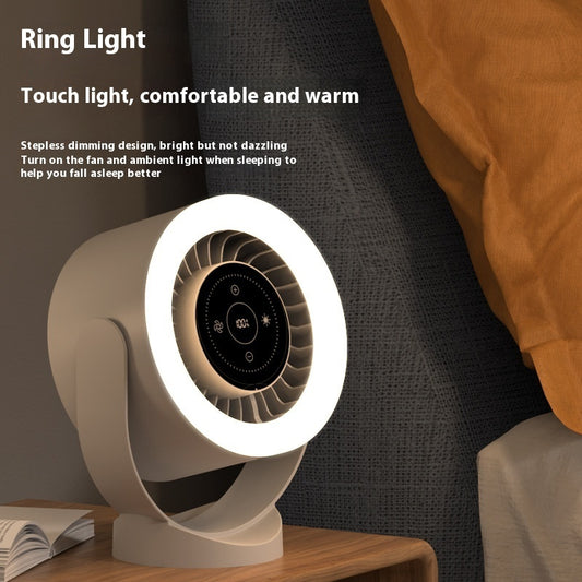 Bedroom Kitchen Wall-mounted Mini Usb Charging Circulating Fan Lamp - Minedsy