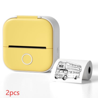 Portable Mini Thermal Label Printer Home Photo Printer Student Wrong Question Printer Bluetooth-compatible Mini Label Printer Price Tag - Minedsy