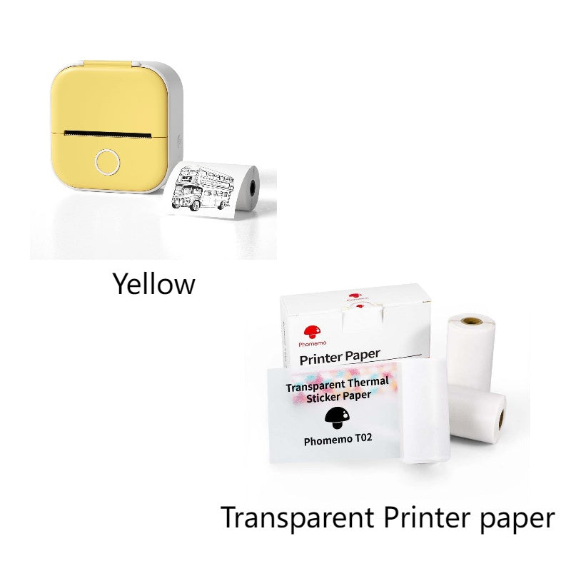 Portable Mini Thermal Label Printer Home Photo Printer Student Wrong Question Printer Bluetooth-compatible Mini Label Printer Price Tag - Minedsy