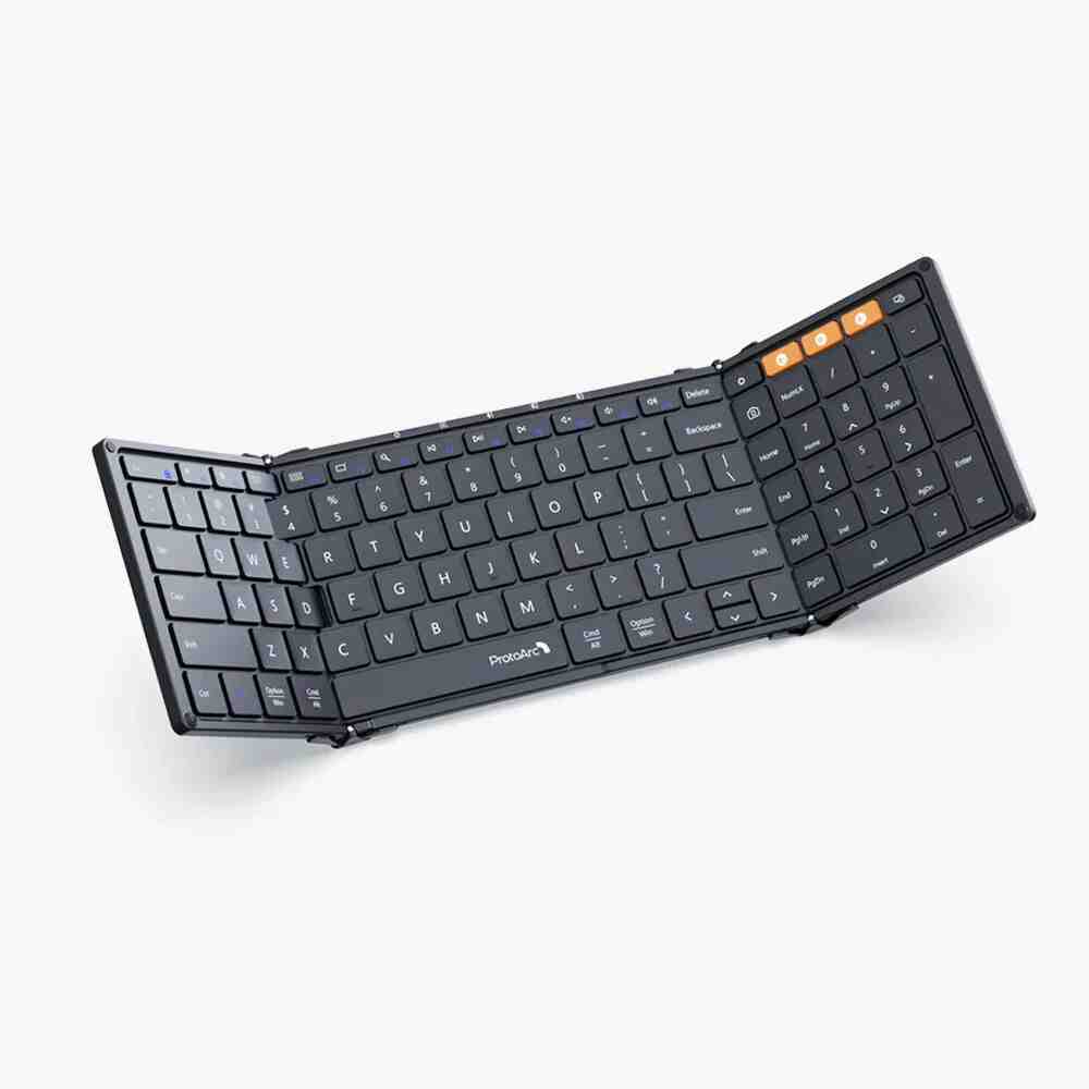 Folding Keyboards With Numeric Keypad Bluetooth Wireless - Minedsy