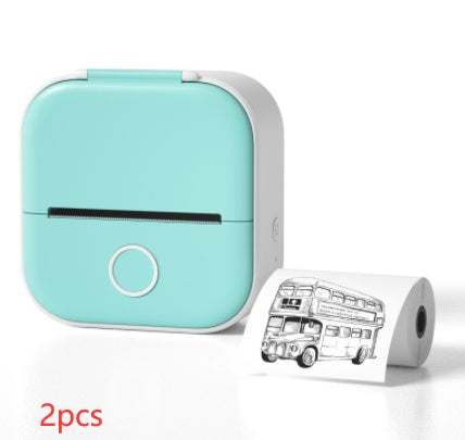 Portable Mini Thermal Label Printer Home Photo Printer Student Wrong Question Printer Bluetooth-compatible Mini Label Printer Price Tag - Minedsy