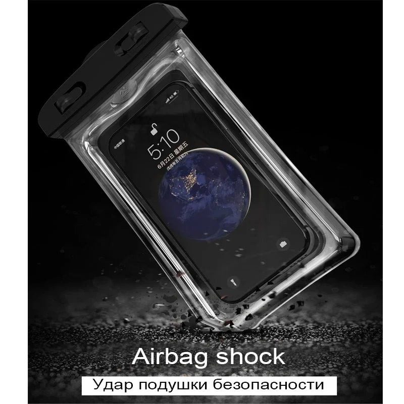 Floating Airbag Waterproof Swim Bag Phone Case For iPhone 11 12 13 14Pro Max Samsung S23 S22 Xiaomi 13 Huawei P30 20 Lite Cover - Minedsy