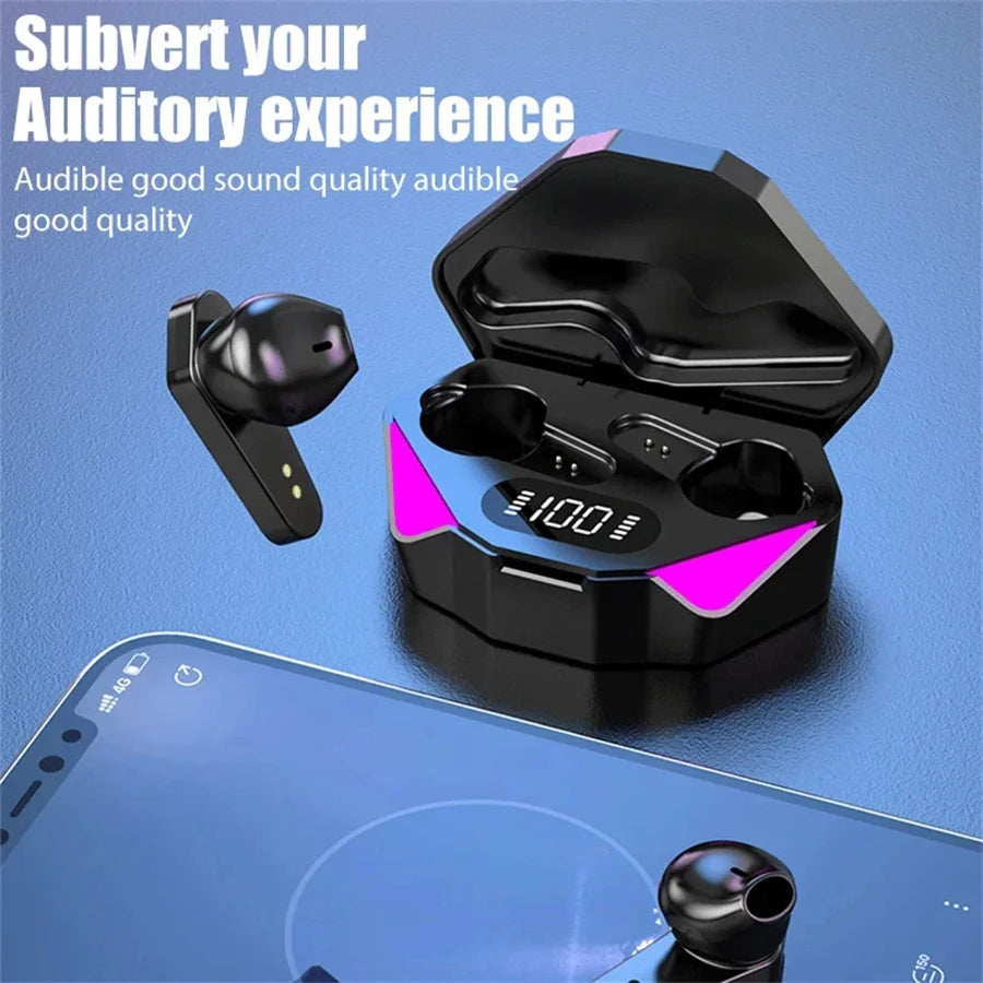 NEW AIR X15 Earphones Bluetooth Wireless Gamer Headphones Sport Low Latency Earbuds Fone Gamer Headset Gamer with Mic Handfree