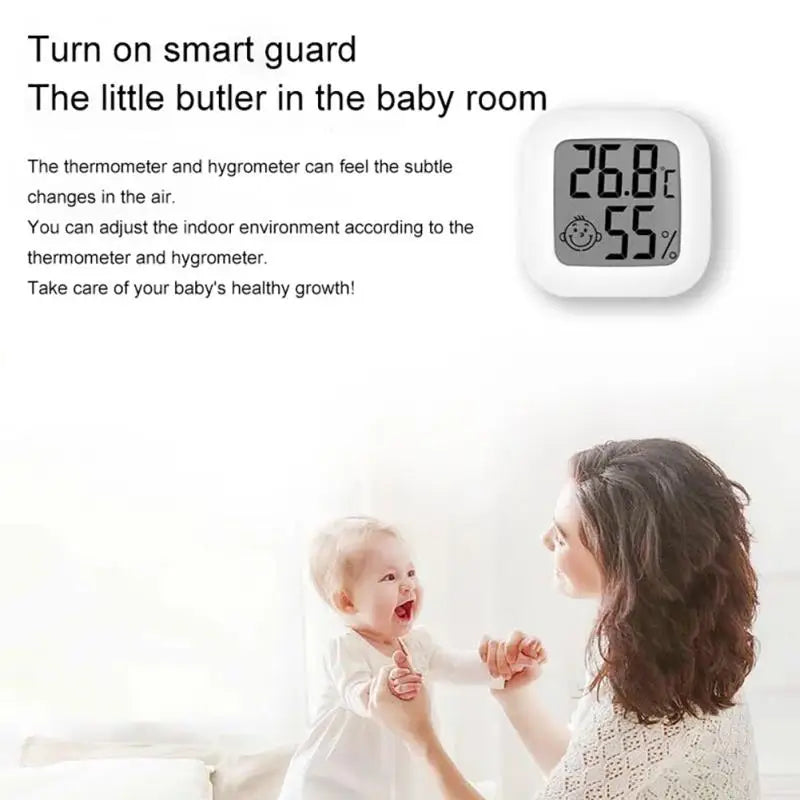 LCD Digital Thermometer Hygrometer Indoor Room Electronic Temperature Humidity Meter Sensor Gauge Weather Station for Home