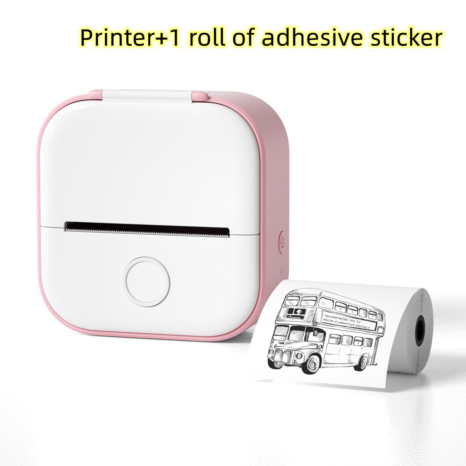 Portable Mini Thermal Label Printer Home Photo Printer Student Wrong Question Printer Bluetooth-compatible Mini Label Printer Price Tag - Minedsy