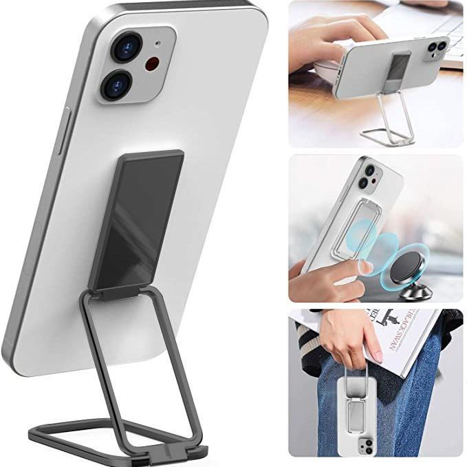 Foldable Mobile Phone Holder Ring Buckle Retractable Desktop CellPhone Stand Car Magnetic Bracket Office Accessories - Minedsy