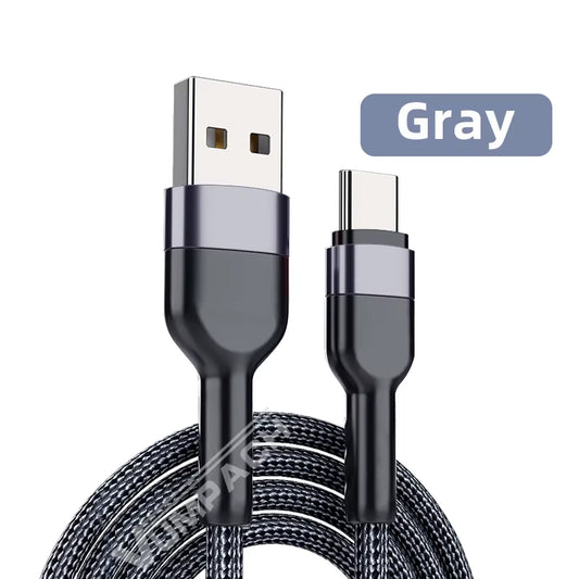 Fast Usb C Cable C Type C Cable Fast Charging Data Cord Charger for Samsung S21 Xiaomi Vivio Iphone 16 15 Huawei Charging Cable